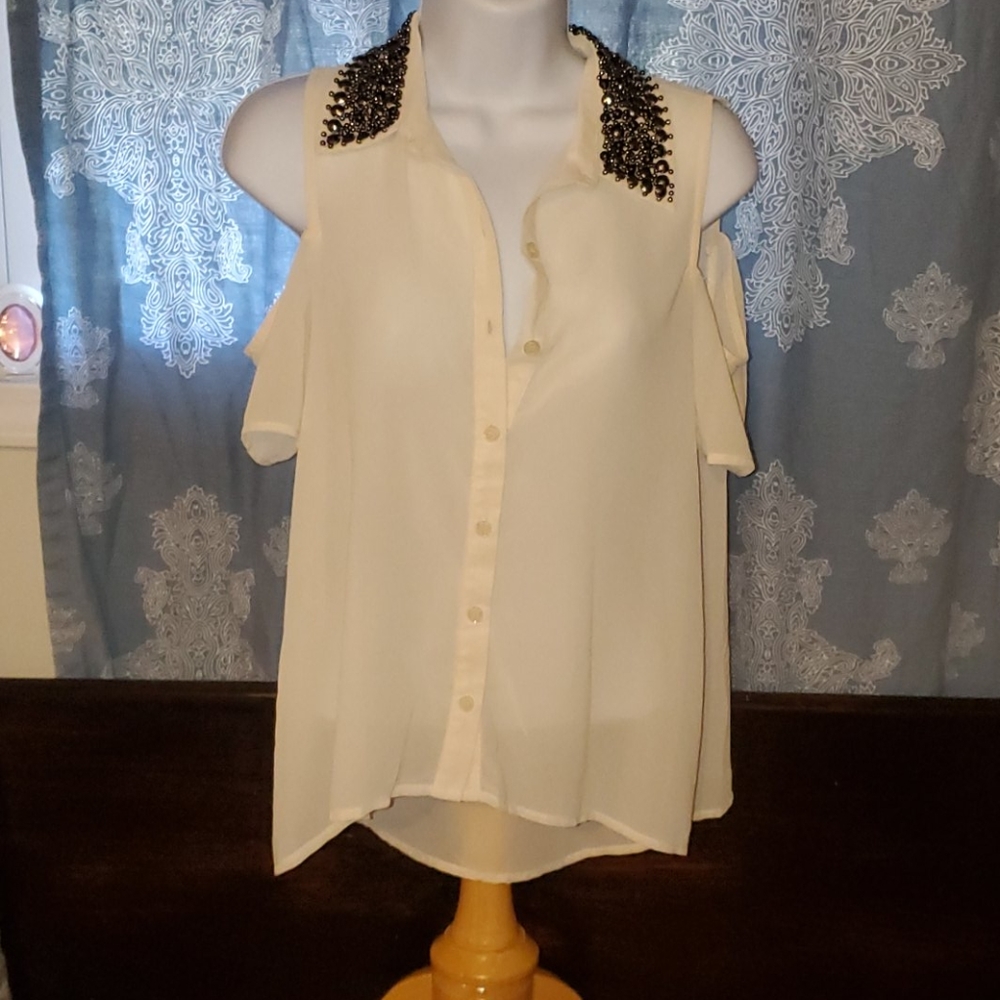 Cold shoulder blouse